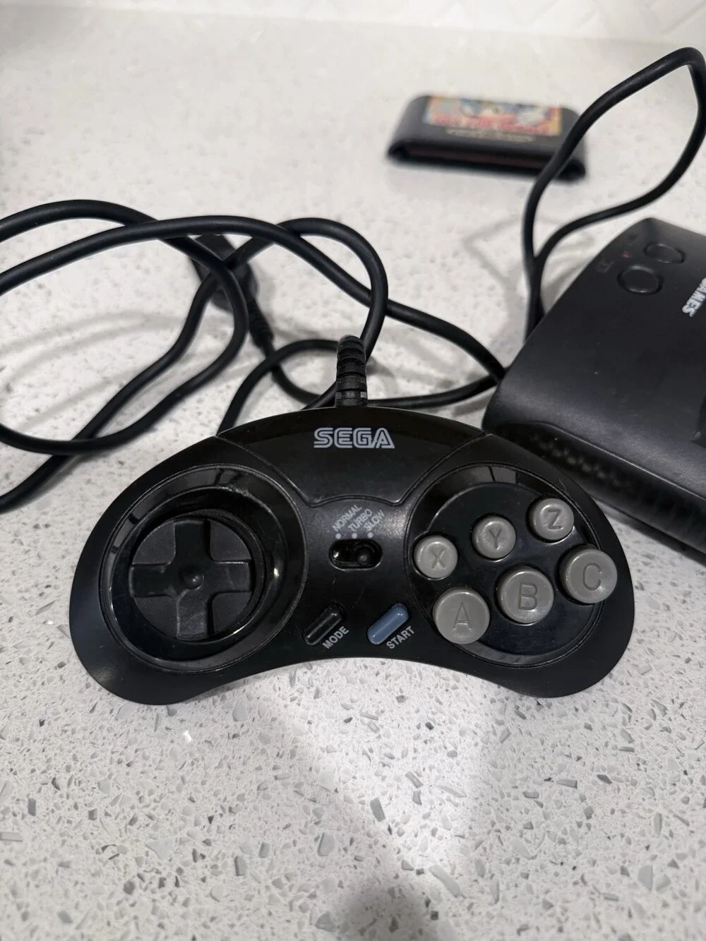 Sega Genesis 1 Console System - W/ Sonic - Black (Untested)